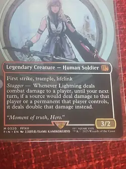 Lightning, Army of One (0320) (Borderless) Final Fantasy Foil - Image 2