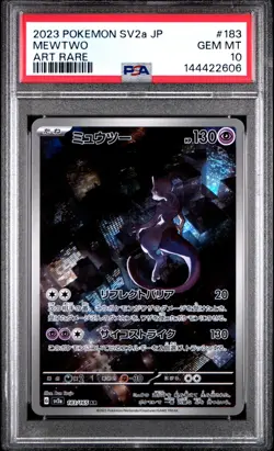 Mewtwo 183/165 Art Rare Sv2a 151 Pokemon Japanese PSA 10 - Image 1