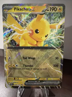 Pikachu ex 028/131 Sv: Prismatic Evolutions Holo Pokemon TCG NM - Image 1