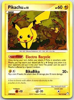 Pikachu 94/123 Common Mysterious Treasures Pokemon Near Mint - Image 1