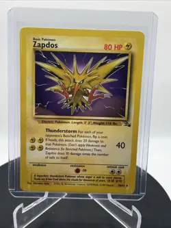 Zapdos 30/62 Rare Fossil Pokemon Unlimited Excellent - Image 1