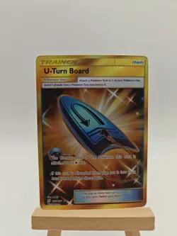 U-turn Board #255/236 Secret Rare Sm Unified Minds Holo Pokemon TCG LP - Image 1