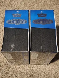 Pokemon TCG Stellar Crown POKEMON CENTER Elite Trainer Box ETB SEALED (LOT OF 2) - Image 4