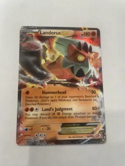 Landorus EX - 89/149 - Pokemon TCG Boundaries Crossed Black White Ultra Rare LP - Image 1