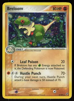Pokemon Breloom 3/107 Deoxys Holo Rare Lightly Played - Image 1