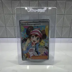 Pokemon TCG Rosa's Encouragement 236/236 Cosmic Eclipse Full Art Holo UR EN 2019 - Image 1