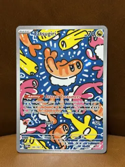 Pokemon TCG Twilight Masquerade Illustration Rare Holo Tatsugiri 186/167 EN - Image 1