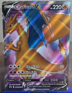 FULL ART Charizard V MINT PROMO Pokemon SWSH050 Champion's Path Holo - Image 1