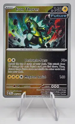 IRON THORNS POKEMON RARE FUTURE REVERSE HOLO 062/162 (FREE SHIP OVER $10) - Image 1