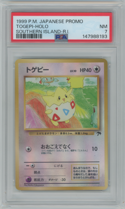 Pokemon TCG Togepi Reverse Holo Southern Islands Japanese Edition PSA 7 - Image 1