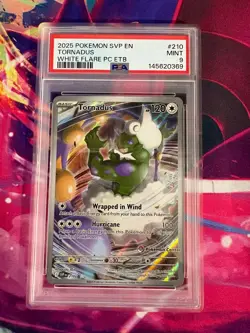Tornadus SVP210 White Flare Pokemon Center Promo English PSA Graded 9 TCG - Image 1