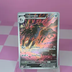 Pokemon Mightyena Illustration Rare Full Art Holo 243/217 Sv: 120HP Stage 1 - Image 1