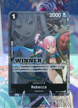 Rebecca (Winner Pack 2025 Vol. 2) OP04-092 R Foil One Piece Promotion Cards NM - Image 1