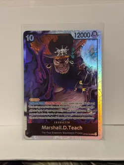 Marshall.D.Teach OP09-093 Reprint SR ONE PIECE Tcg Card Game NM Black - Image 1
