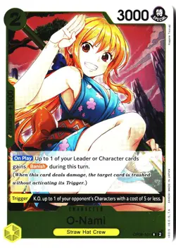 O-Nami OP06-101 Rare Wings of the Captain One Piece Foil Near Mint - Image 1