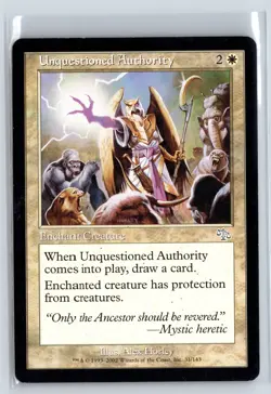 UNQUESTIONED AUTHORITY - Judgment - MTG Magic the Gathering Card - Uncommon - Image 1