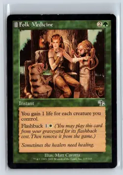 FOLK MEDICINE - Judgment - MTG Magic the Gathering Card - Common - Image 1