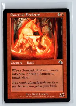 GORETUSK FIREBEAST - Judgment - MTG Magic the Gathering Card - Common - Image 1