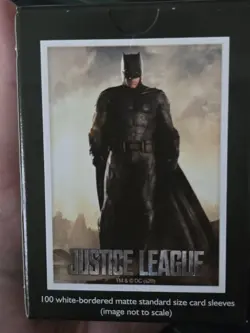 Batman Justice League Card Sleeves 100ct Arcane Tinmen Matte Standard Size - Image 1
