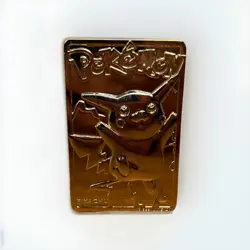 Pikachu 1999 Pokemon 23K Gold-Plated Burger King Nintendo Promo Trading Card - Image 1