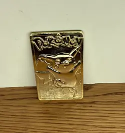 Pikachu 1999 Pokemon 23K Gold-Plated Burger King Nintendo Promo Trading Card - Image 2