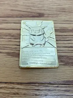 Pikachu 1999 Pokemon 23K Gold-Plated Burger King Nintendo Promo Trading Card - Image 5