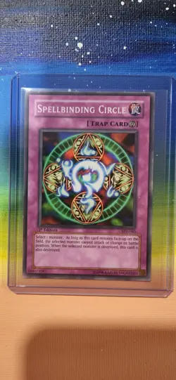 Yu-Gi-Oh! Spellbinding Circle Trap Card 1st Edition Sye-045 Plenty Of Pictures - Image 1