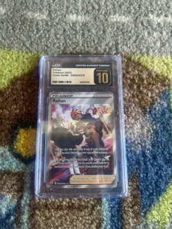CGC 10 Pristine Raihan GG65/GG70 Crown Zenith Full Art Pokemon Trainer Card - Image 1