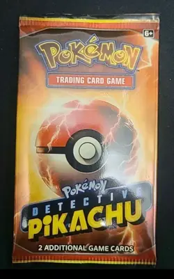 4 Detective Pikachu Pokemon Promo 2 Card Booster Pack New Sealed - Image 1