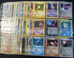 DAMAGED Lot of 117 ALL HOLO Vintage Pokemon Card Binder Collection DAMAGED - Image 1