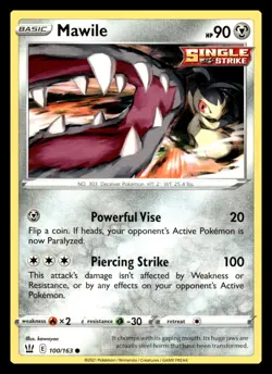 Mawile Common 100/163 SWSH05: Battle Styles Pokemon Card - Image 1