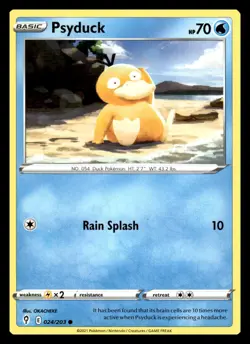 Psyduck Common 024/203 SWSH07: Evolving Skies Pokemon Card - Image 1