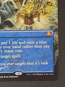 MTG Force of Will - Borderless, English Dominaria Remastered Regular 418 - Image 5