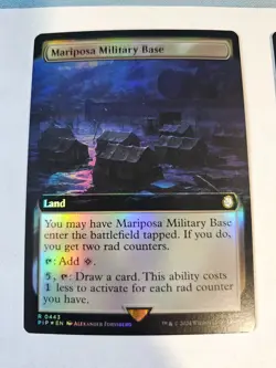 MTG - Mariposa Military Base FOIL Extended Art - Universes Beyond: Fallout - Image 1