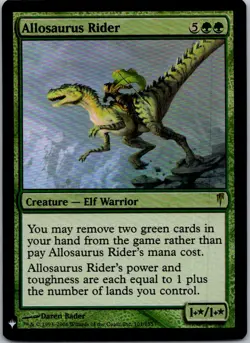 Allosaurus Rider R The List Reprints 101 NM Foil - Image 1