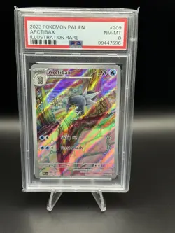 2023 Pokemon Paldea Evolved ARCTIBAX 209/193 Illustration Rare PSA 8 - Image 1
