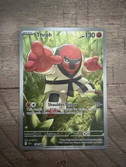 Pokemon TCG 2025 Throh 128/086 Illustration Rare Black Bolt Mint NM - Image 1