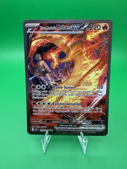 Team Rocket's Moltres ex Special Illustration Rare Destined Rivals 229/182 NM - Image 1
