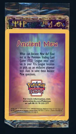 Ancient Mew SEALED NM - Holo Promo Pokemon Movie 2000 - Vintage WotC - Image 1