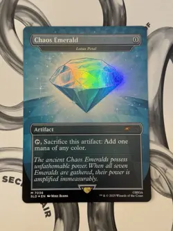 Chaos Emerald (7036) Light Blue - Lotus Petal - MTG Sonic Secret Lair - Image 1