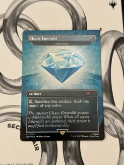 Chaos Emerald (7036) Light Blue - Lotus Petal - MTG Sonic Secret Lair - Image 3