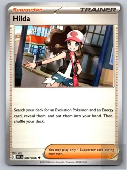 Hilda 084/086 Uncommon White Flare Pokemon Near Mint - Image 1