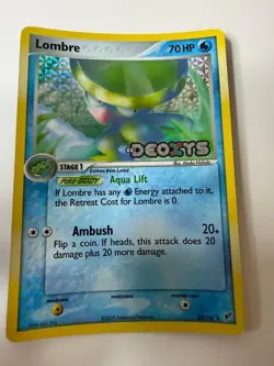 Lombre 33/107 Uncommon Deoxys Pokemon Reverse Holo Lightly Played (Curve) - Image 1