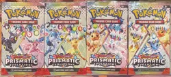 Prismatic Evolutions Booster Pack Art Set (4) EMPTY - Pokemon 2025 - Image 1