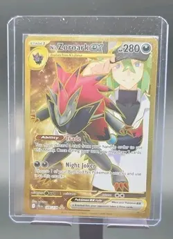 Pokemon TCG N's Zoroark EX Hyper Rare Gold 189/159 Journey Together - Image 1