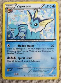 Vaporeon BW89 2013 Black and White Promos Holo NM Pokemon TCG - Image 1