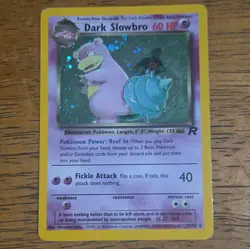 Pokemon TCG Dark Slowbro 12/82 Team Rocket Holo Rare English - Image 1