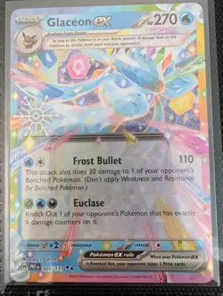 Pokemon Glaceon ex 026/131 SV: Prismatic Evolutions Double Rare EN Holo - Image 1