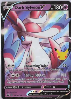 Dark Sylveon V SWSH134 Holo Promo Sword & Shield Promo Pokemon Near Mint - Image 1