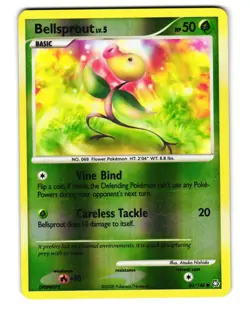 BELLSPROUT 85/146 COMMON LEGENDS AWAKENED POKEMON REVERSE HOLO LP 2008 - Image 2